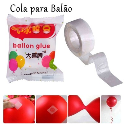 Fita Adesiva Gota Cola Balão - 100 gotas - 01 unidade - Artlille - Rizzo -  Rizzo Balões